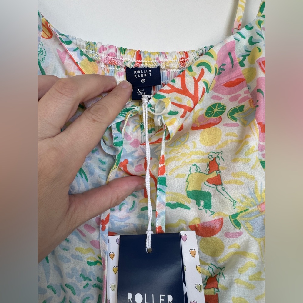 NWT!! ROLLER RABBIT x TARGET Women's Vacation Drop Waist Mini Dress Size Medium - Picture 9 of 14